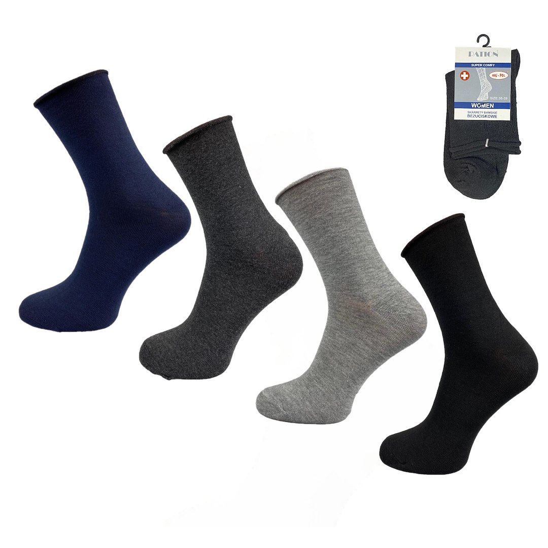 Skarpety damskie bezuciskowe PATION 39-42 RP746552