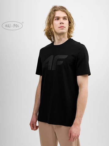 4F T-SHIRT MĘSKI M1155 CZARNY ROZM.M