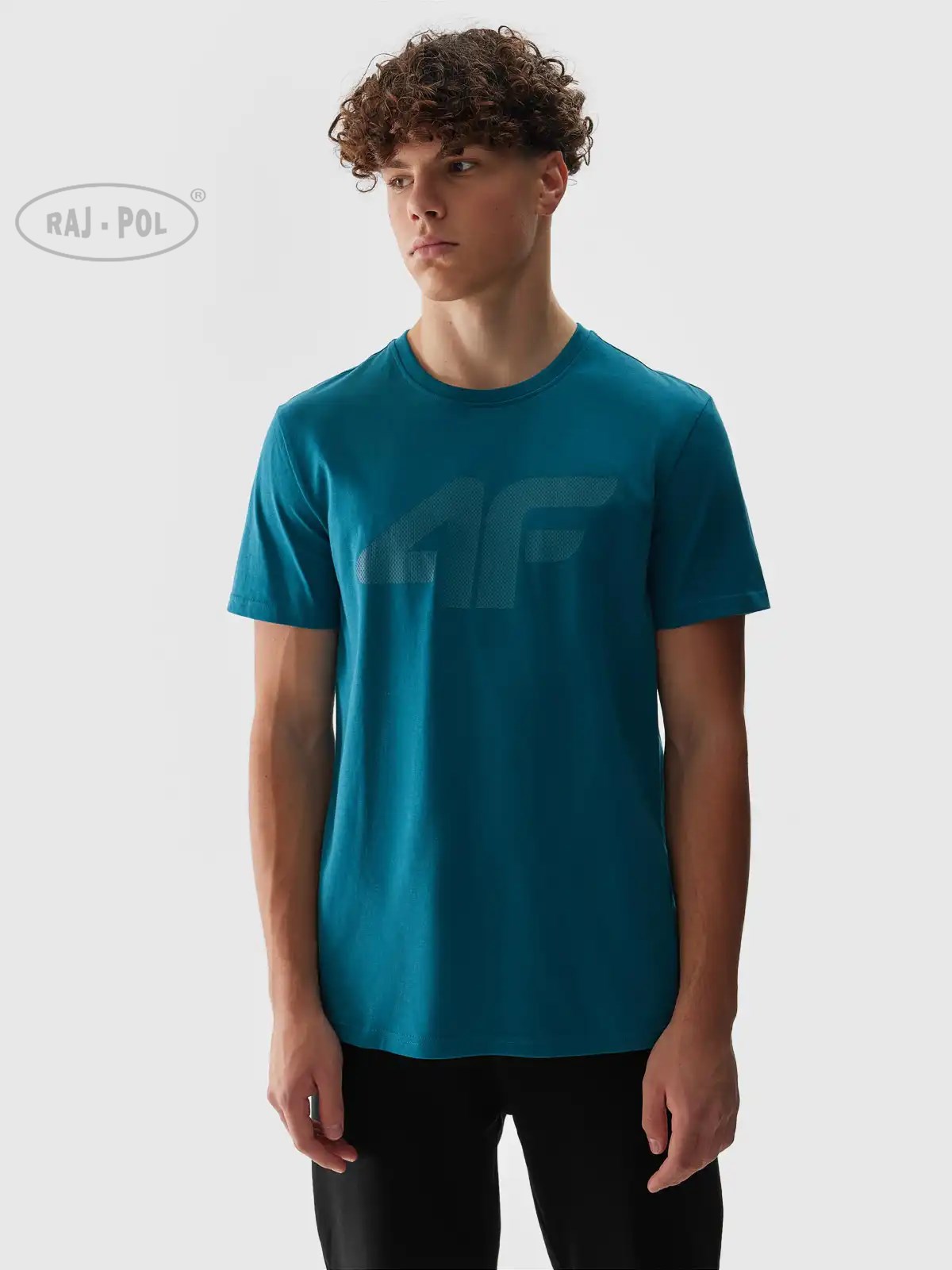 4F T-SHIRT MĘSKI M1155 MORSKA ZIELEŃ ROZM.M