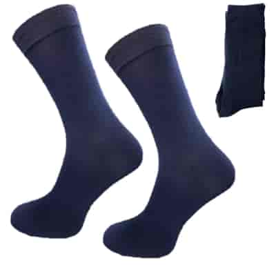 Skarpety męskie garniturowe granatowe