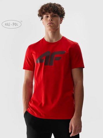 4F T-SHIRT MĘSKI M1155 C.CZERWIEŃ ROZM.M