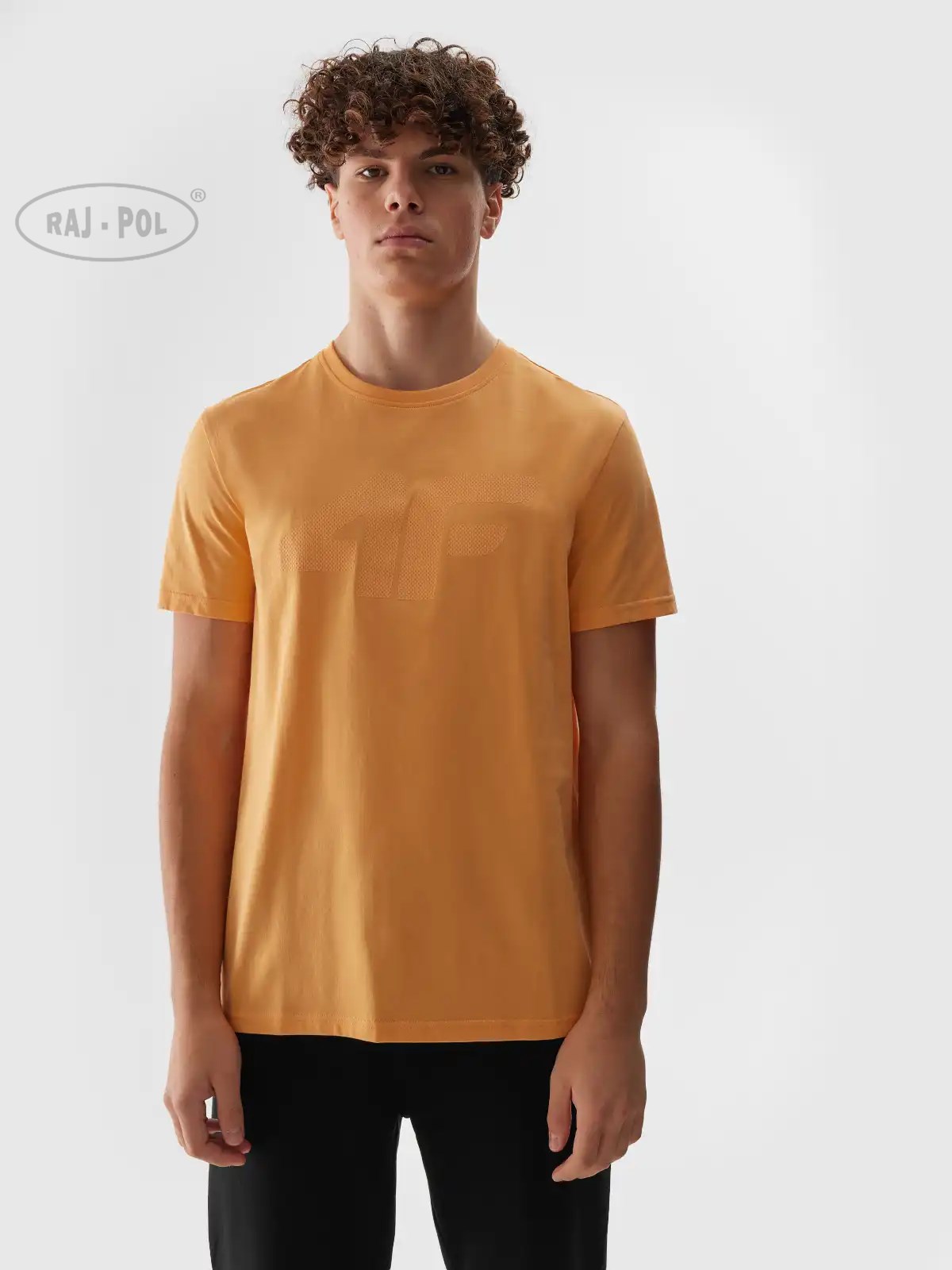 4F T-SHIRT MĘSKI M1155 ŁOSOSIOWY ROZM.XL