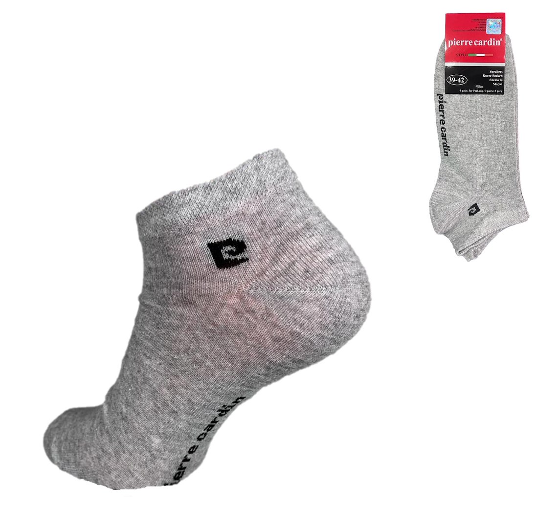 STOPKA MĘSKA SZARA PIERRE CARDIN 3-PAK