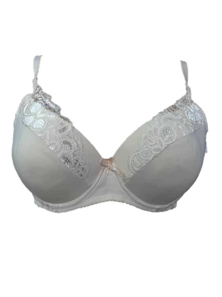 Biustonosz Damski Beżowy Półkoronka 8898C