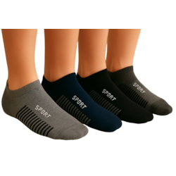 Skarpety Męskie fitness 3/4 ciemne