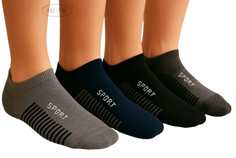 Skarpety Męskie fitness 3/4 ciemne