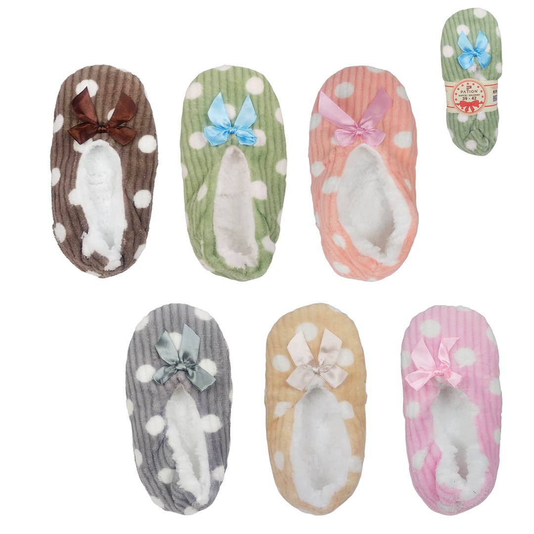 KAPCIE BAMBOSZE DAMSKIE NISKIE