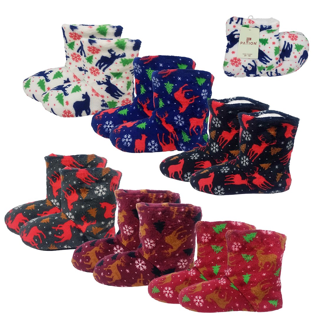 KAPCIE BAMBOSZE DAMSKIE WYSOKIE