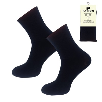 SKARPATY MĘSKIE GARNITUROWE CZARNE PATION M-2501Q
