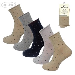 SKARPETY DAMSKIE BEZUCISKOWE PATION D-2514B KROPKI