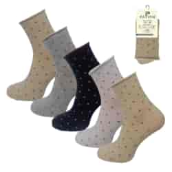 SKARPETY DAMSKIE BEZUCISKOWE PATION D-2514B KROPKI