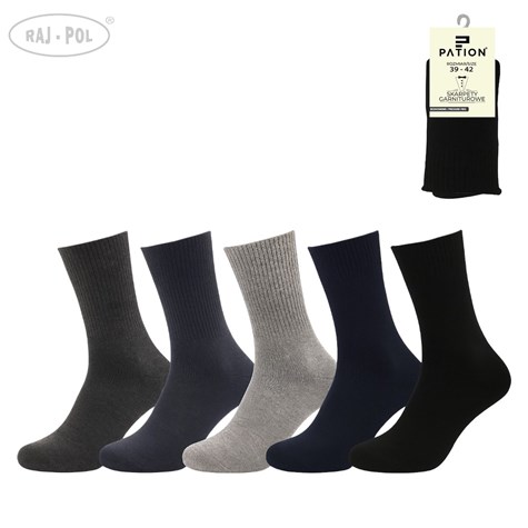 SKARPETY MĘSKIE BEZUCISKOWE PATION M-2506B 39-42