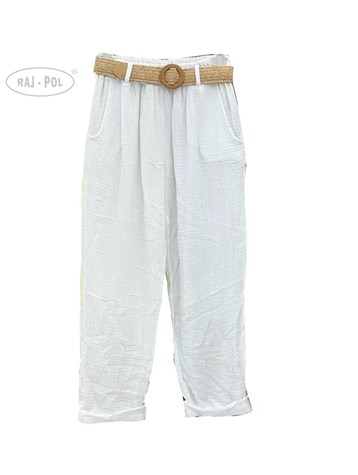 SPODNIE MUŚLIN MALTA BIAŁY