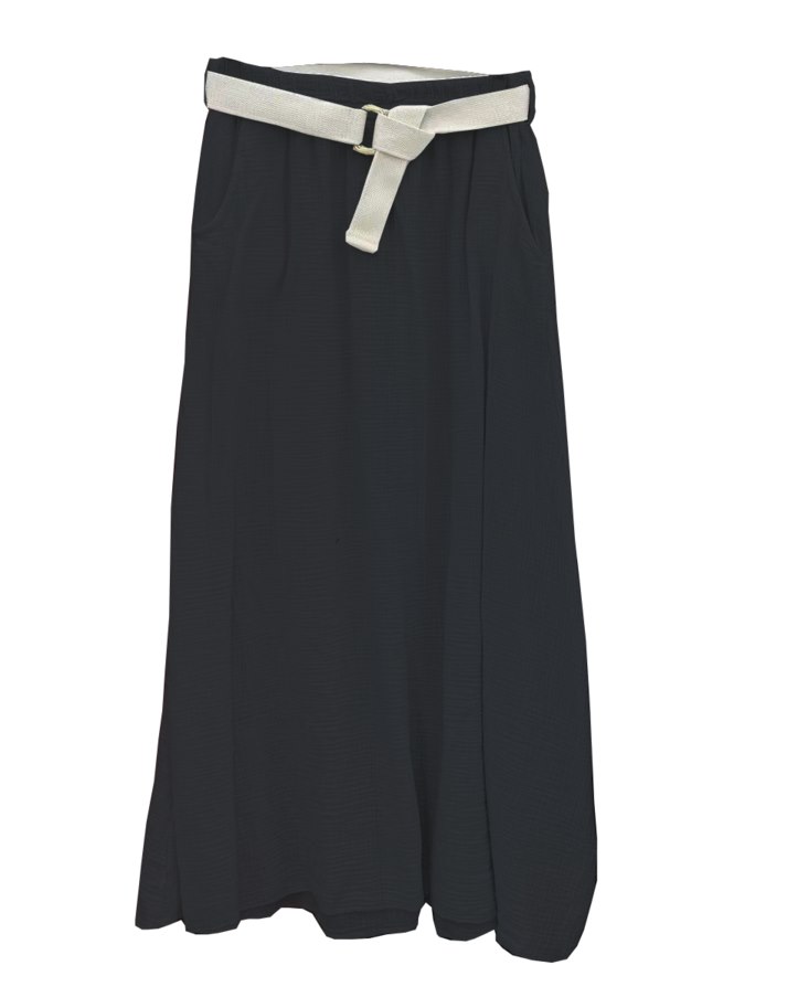 SPÓDNICA MUŚLIN FIESTA CZARNA