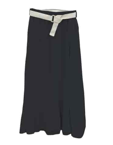 SPÓDNICA MUŚLIN FIESTA CZARNA