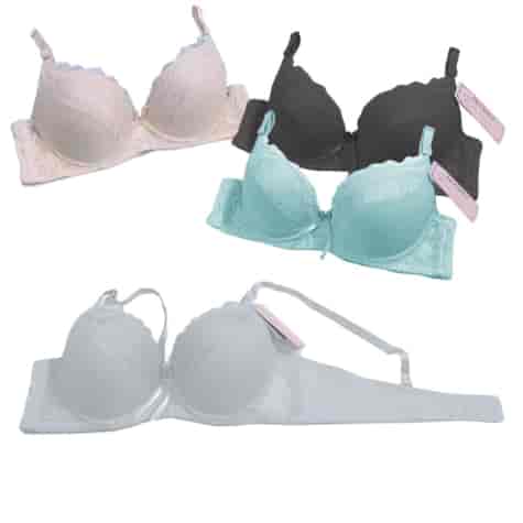 Biustonosz półkoronkowy biały miseczka B