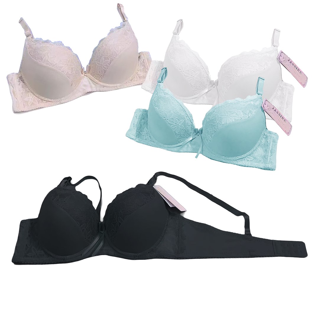 Biustonosz  półkoronka czarny B 88606