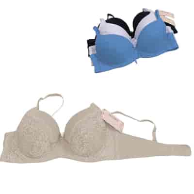 Biustonosz półkoronkowy beż miseczka C