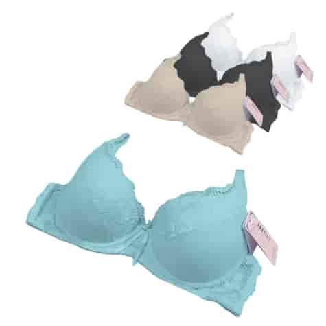 Biustonosz półkoronkowy miętowy miseczka C