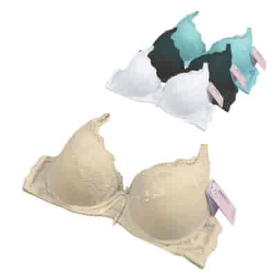 Biustonosz półkoronkowy beż miseczka C