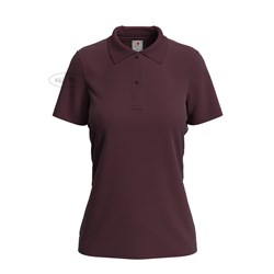 T-SHIRT DAMSKI POLO BURGUNDOWY