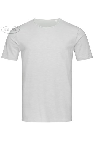 T-SHIRT MĘSKI KRÓTKI RĘKAW JASNO SZARY