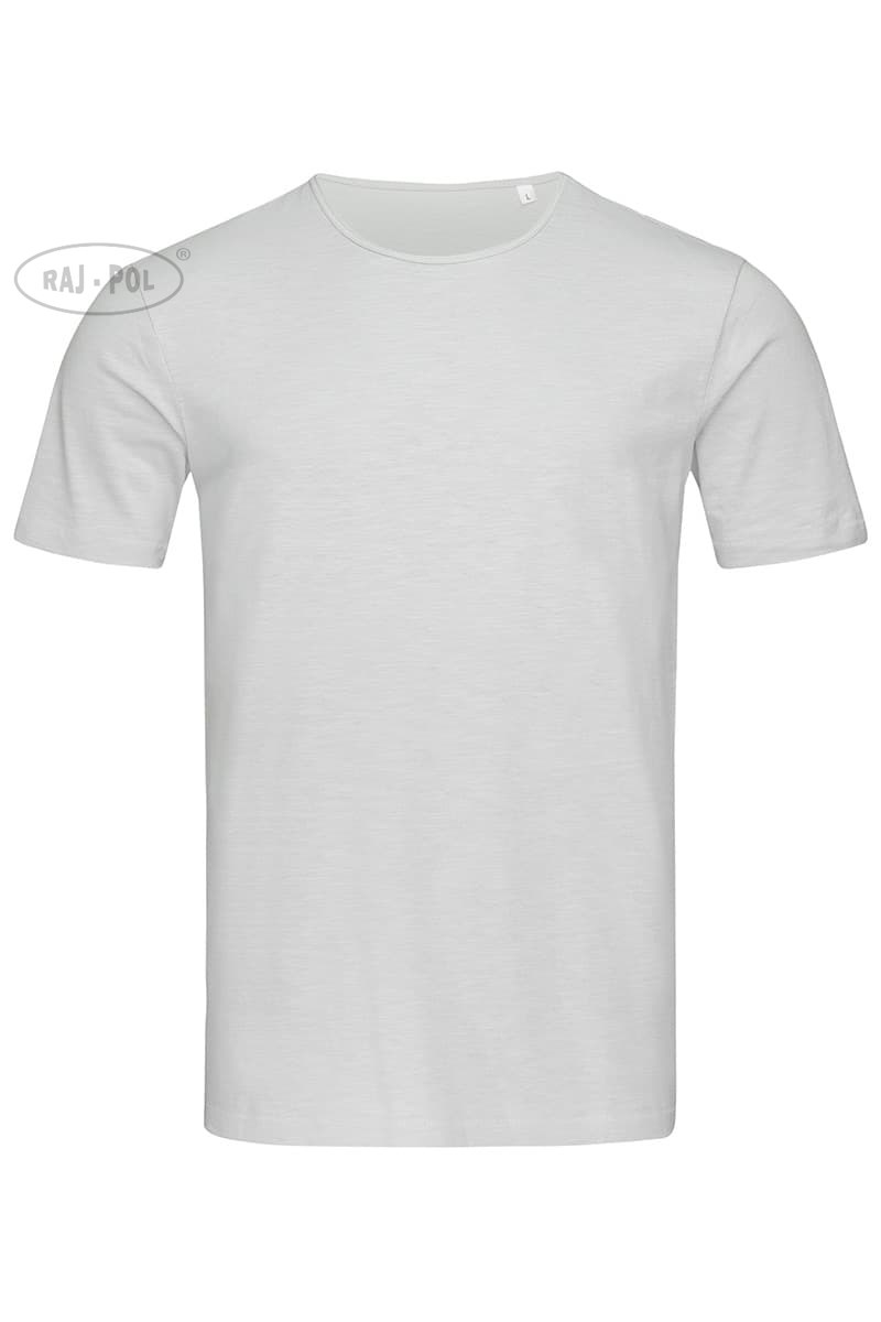 T-SHIRT MĘSKI KRÓTKI RĘKAW JASNO SZARY