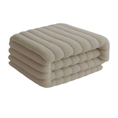 KOC NUMA 200x220 WYTŁACZANY PASY JASNY SZARY