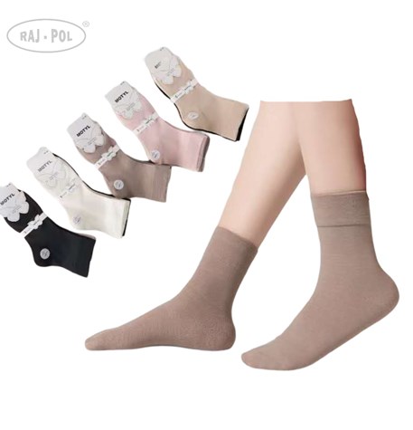 Skarpety damskie MOTYL model MYD-01 NIEUCISKAJĄCE