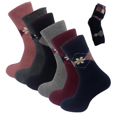 Skarpeta damska angora  NA FROCIE M751-3