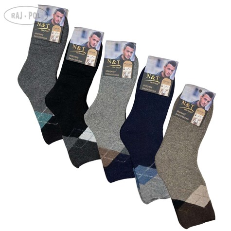 Skarpeta męska angora  NA FROCIE model M851-3