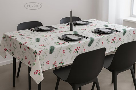 OBRUS DEKORACYJNY SNOWELLE OSTROKRZEW 145x220cm