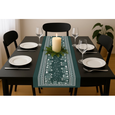 BIEŻNIK DEKORACYJNY SNOWELLE CICHA NOC  40X180CM