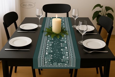 BIEŻNIK DEKORACYJNY SNOWELLE CICHA NOC  40X180CM