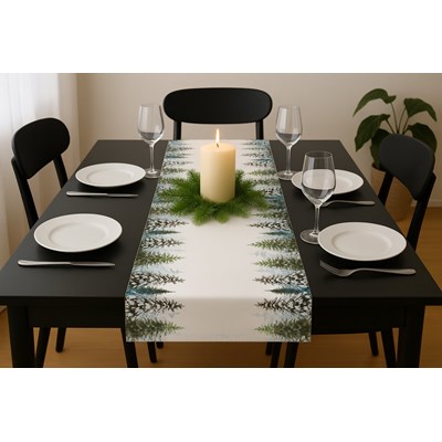 BIEŻNIK DEKORACYJNY SNOWELLE ZIMOWY LAS 40X180CM