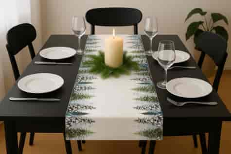 BIEŻNIK DEKORACYJNY SNOWELLE ZIMOWY LAS 40X180CM