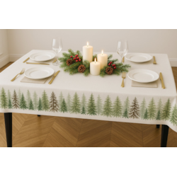 OBRUS DEKORACYJNY SNOWELLE ZIMOWY LAS 150x300cm