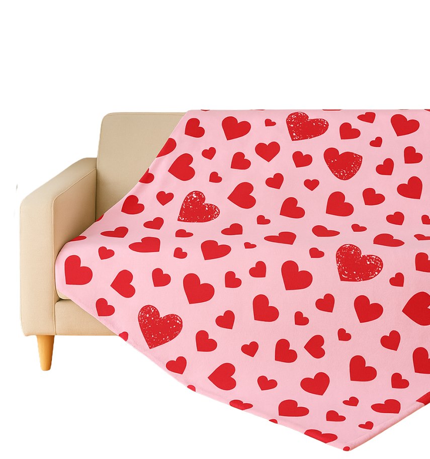 KOC WALENTYNKOWY AMOURA SERCA 100X130CM