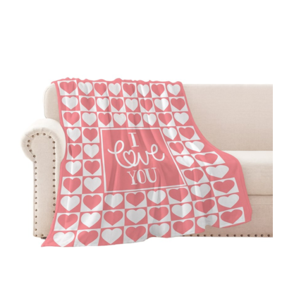KOC WALENTYNKOWY AMOURA I LOVE YOU 100X130CM