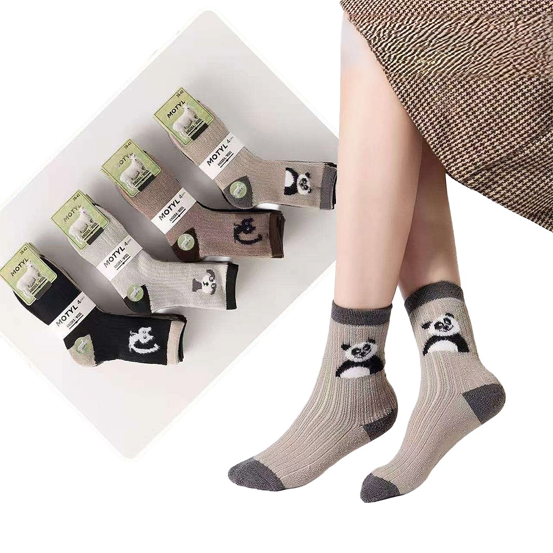 Skarpety damskie angora na frocie