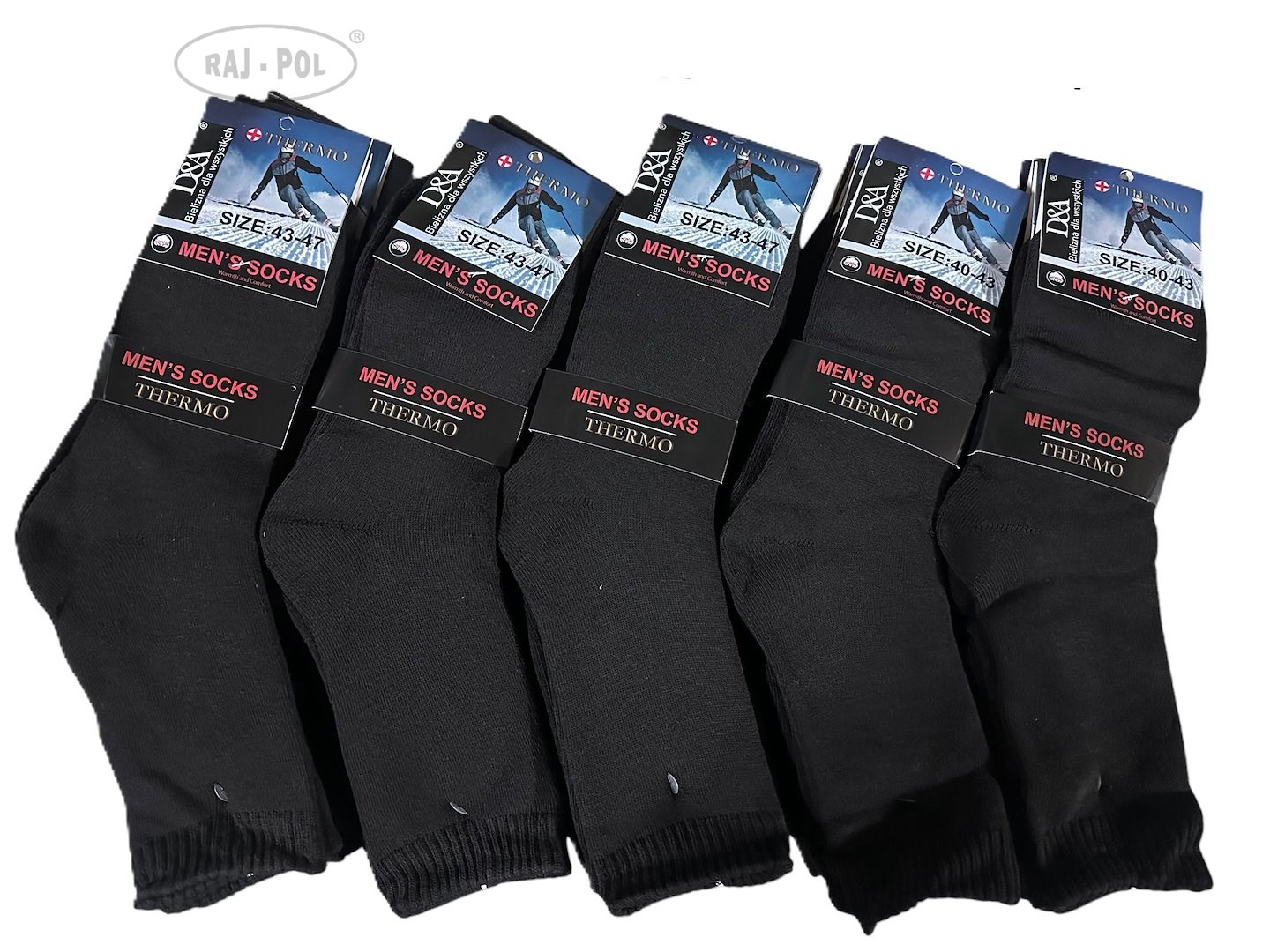 Skarpeta męska FROTTE THERMO FBOBlack