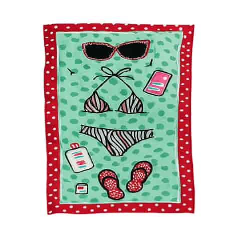 Ręcznik plażowy 150x70 Klapki