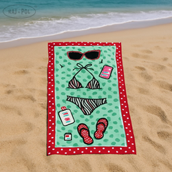 Ręcznik plażowy 150x70 Klapki