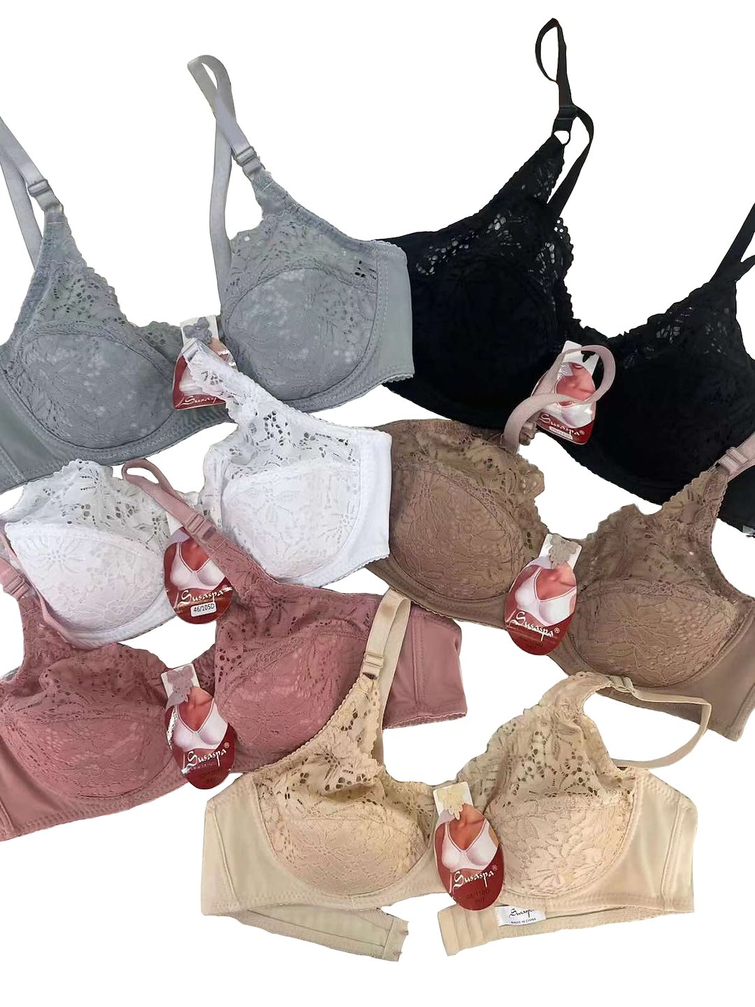 Biustonosz damski koronkowy miseczka D