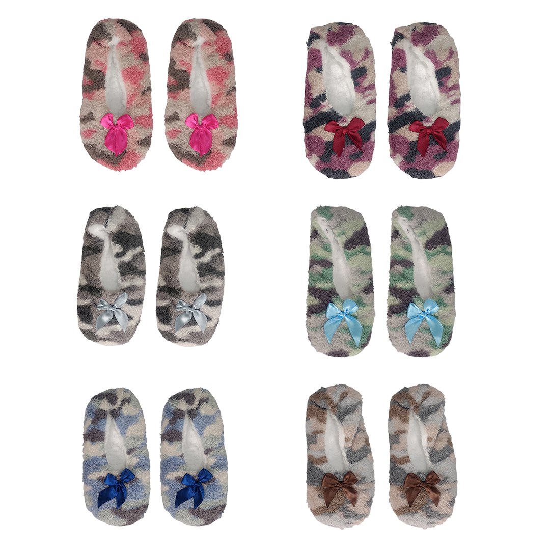 KAPCIE BAMBOSZE DAMSKIE NISKIE