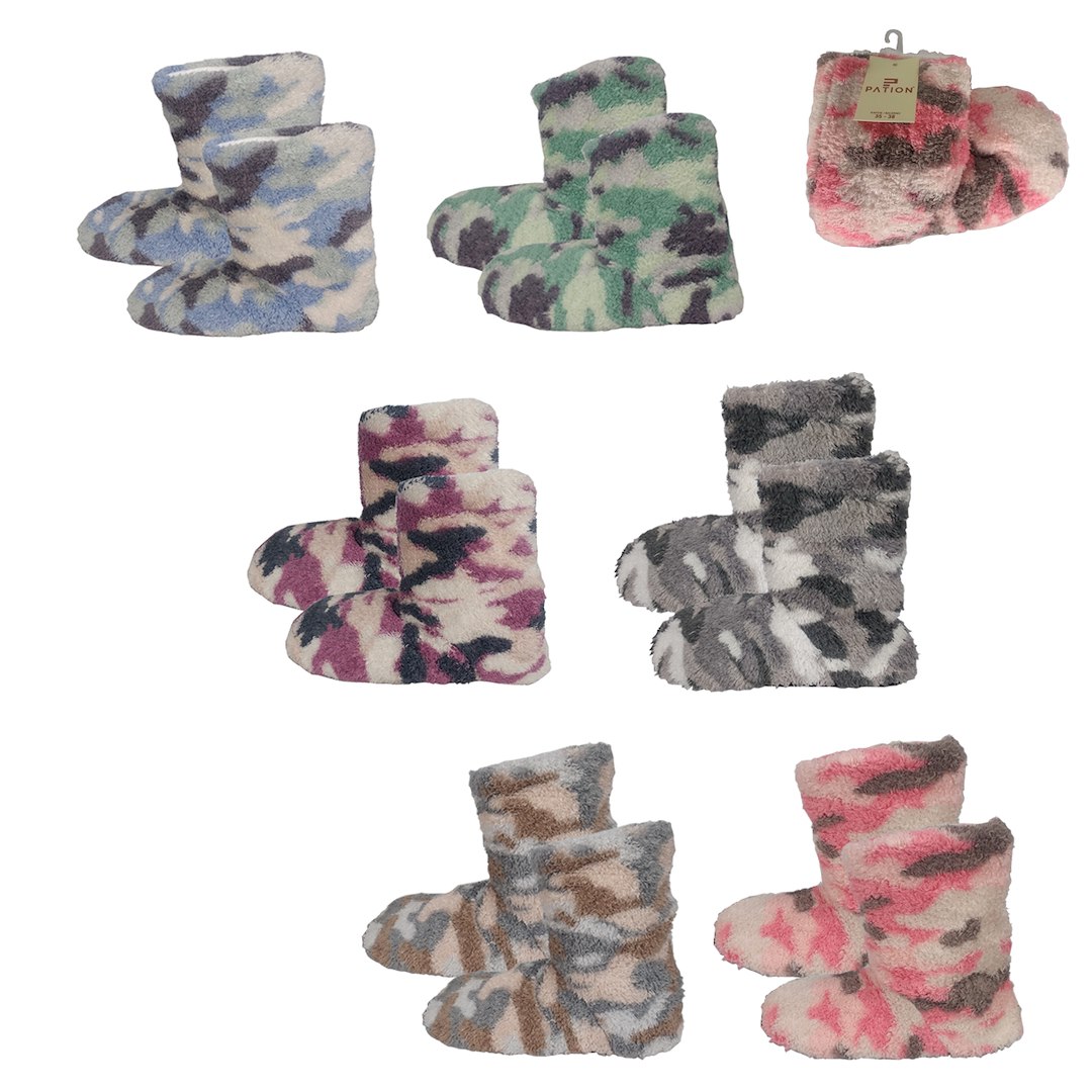 KAPCIE BAMBOSZE DAMSKIE WYSOKIE