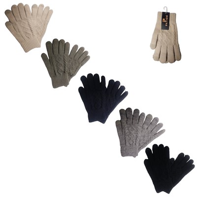 Rękawiczki męskie plecione