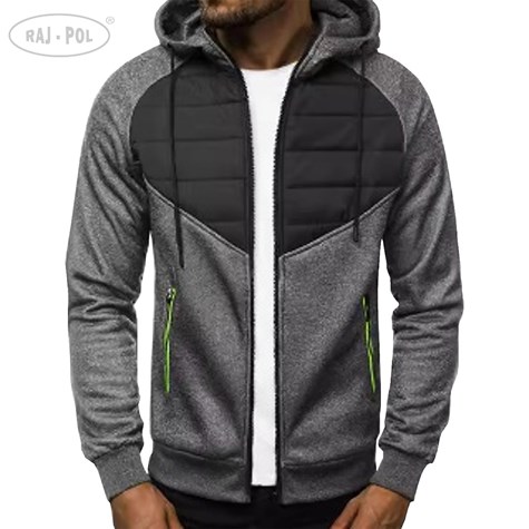 Bluza z kapturem ciemnoszara M