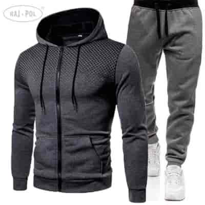 Komplet dres męski bluza i spodnie szary M