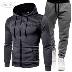 Komplet dres męski bluza i spodnie szary L
